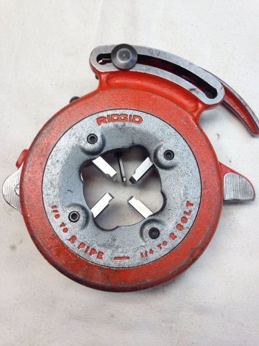 Ridgid 815a universal self opening die head 1/8 - 2&#034; ( with 2 sets of dies ) for sale