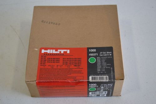 Hilti powder actuated fastener cartridge - .27 6.8/11 m short  - 50371, green for sale