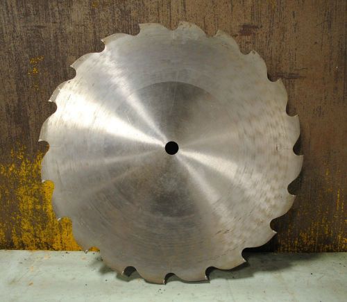 Large Carbide Tipped Saw Blade 20 Teeth 1&#034; Arbor 19 1/2&#034; Diameter Plastics #25