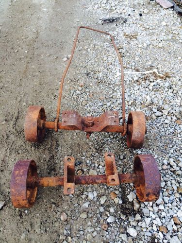 ANTIQUE STATIONARY ENGINE CART HIT AND MISS 6 1/2&#034; WHEELS