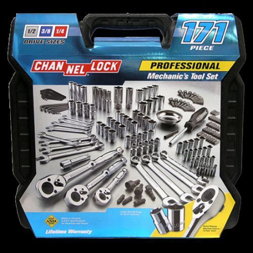 BRAND NEW CHANNELLOCK 39053 171 PIECE TOOL SET RATCHET SOCKETS HEX KEYS AND MORE