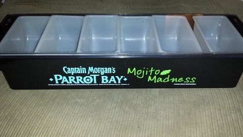Captain Morgan&#039;s Parrot Bay Condiment Tray 6 Compartments