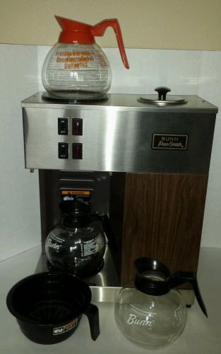 Bunn VPR Two Burner Commercial Coffee Maker with Three Decanters Included