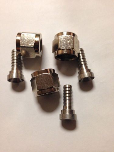 1/4&#034; Barb to 3/8&#034; Swivel Nut - Draft Beer Bar Home Brew Tubing Fittings &amp; Parts