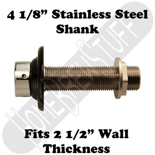 4 1/8&#034; Stainless Steel Draft Beer Shank Assembly 1/4 Bore Kegerator Tap Homebrew