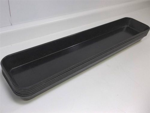 Industrial Carlisle Fiber Plastic Trays 6 PC Buffet Catering 30&#034; Baking NSF Deli