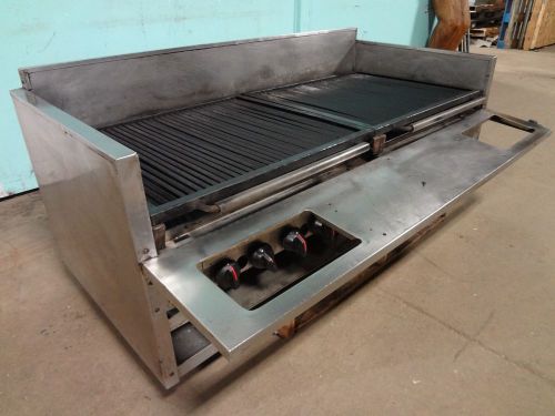 &#034; magikitch&#039;n &#034;60&#034;w  h.d. commercial natural gas 12 burners radiant charbroiler for sale