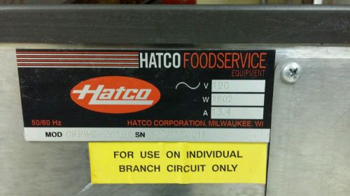 Hatco GLO RAY Food Warmer GRPWS-3618T