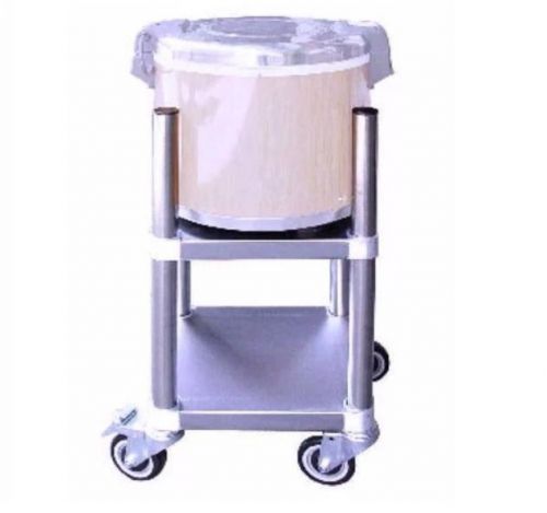 Rice Cooker Warmer Stand With Wheels 15&#034; X 15&#034; - Stainless Steel - NSF