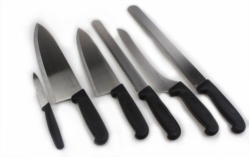 Full Knife Set w/ Lg Chef, Sm Chef, Bread, Sandwich, Slicer, &amp; Paring - SHARP!!