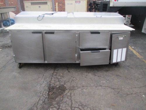 Dp93 beverage air 2 door/2 drawer pizza prep table - 93&#034; - refrigerated for sale