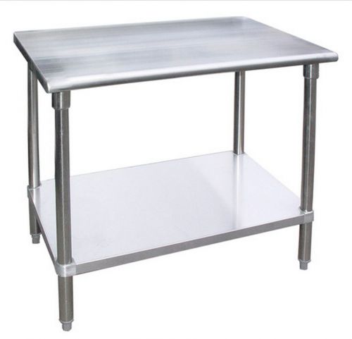 LOCAL PICKUP ONLY WORK TABLE FOOD PREP RESTAURANT STAINLESS STEEL 30&#034; X 72&#034;