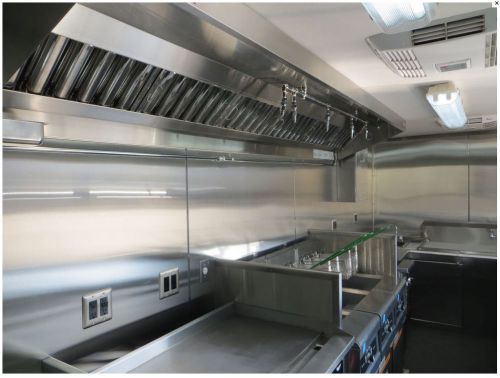 10&#039; compact food truck hood system with exhaust fan for sale