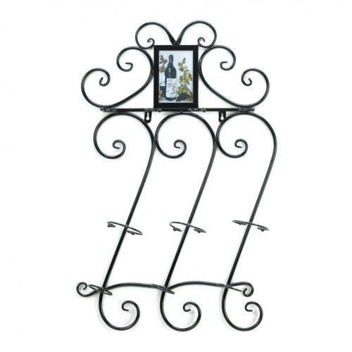 Wrought Iron Wine Wall Rack Home Locomotion