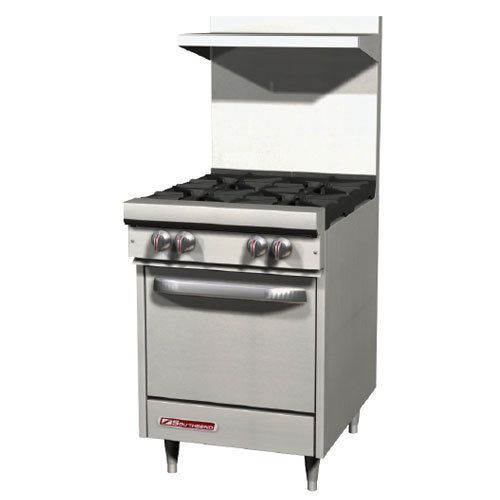 Southbend s24e range, 24&#034; wide, 4 burners with standard grates, (28,000 btu) wit for sale