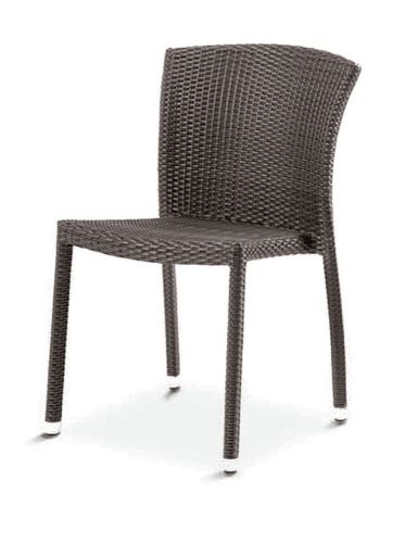 New Florida Seating Outdoor Restaurant Aluminum Weave Side Chair