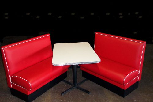50&#039;s Retro Diner Booth Set - New - Custom Built in USA - Restaurant Seating