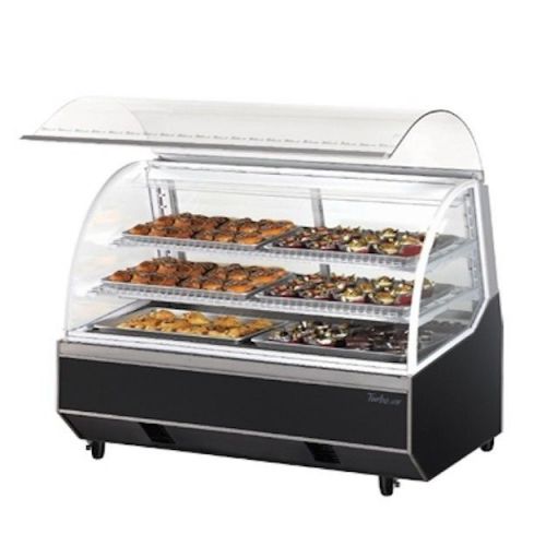 New turbo air 5ft frameless curved glass euro design dry bakery case!! for sale