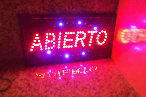 Led Abierto Sign Animated 19 x 10