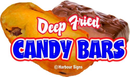 Deep Fried Candy Bars Decal 36&#034; Concession Food Truck Vinyl Menu Sign Stickers