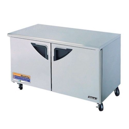 NEW Turbo Air 60&#034; Super Deluxe Stainless Steel Undercounter Freezer - 2 Doors!!