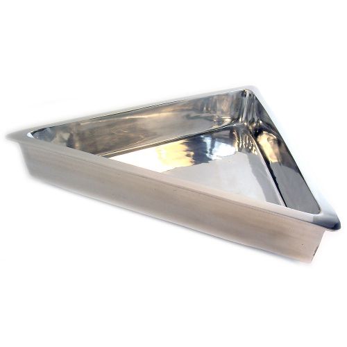 Aluminum coated triangle buffet serving bowl 19.5” sh-150 for sale
