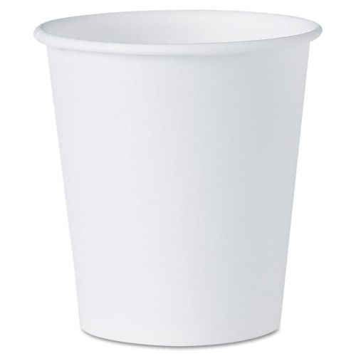 SOLO Cup Company White Paper Water Cups 3 oz 100/Pack - Cold Drinks Fruit Salads