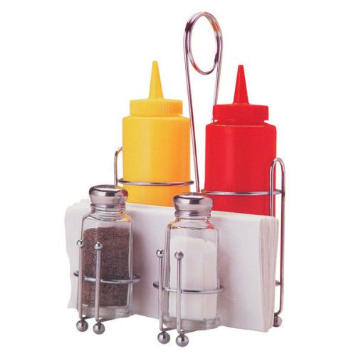 Condiment Containers with Holding Rack