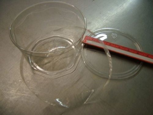 9200 each octagon clear plastic containers wfo-60 oz.lot with lids and pvc seals for sale