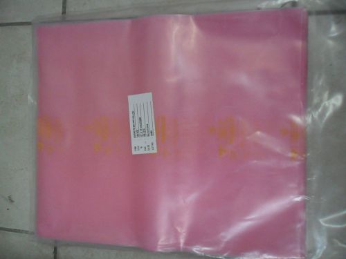 100x AS Pink PE Anti Static Bag 12&#039; x 14&#039; x 0.075mm Open Top  (30.4cm x 35.5cm)