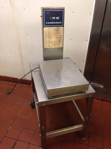 Fairbanks platform scale with stand for sale