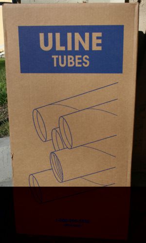 ULINE Kraft Mailing Tubes 3&#034; x 24&#034; with End Cap Plugs NIB - FREE SHIPPING