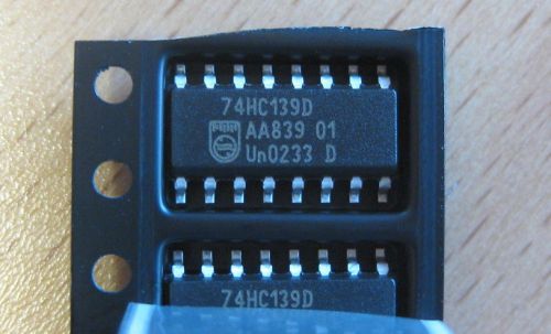 200 pcs 74HC139D Dual 2-to-4 line decoder/demultiplexer SOIC SMD