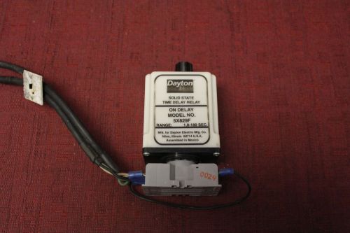 Dayton 5X829F Timer Relay Octal Plug W/ 27E122  Relay Socket Used