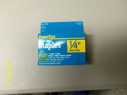 PowerFast 1/4 &#034; Heavy Duty Staples- 10 boxes