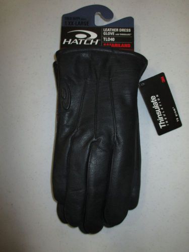 Hatch Leather Dress Glove w/ Thinsulate Color: Black, Size: XXL (TLD40)