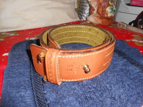 Safariland Brown Leather POLICE DUTY BELT 28&#034; New