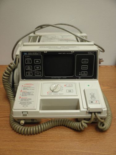 Hp 43100a defibrillator w/ printer and cable probes for sale