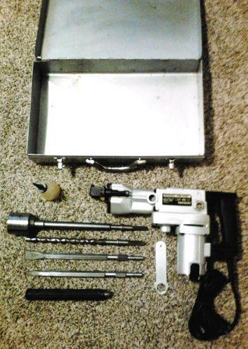 Hitachi PR-38E 110V 1/2&#034; Rotary Hammer Drill w/Bits, Case, and Extras USED ONCE