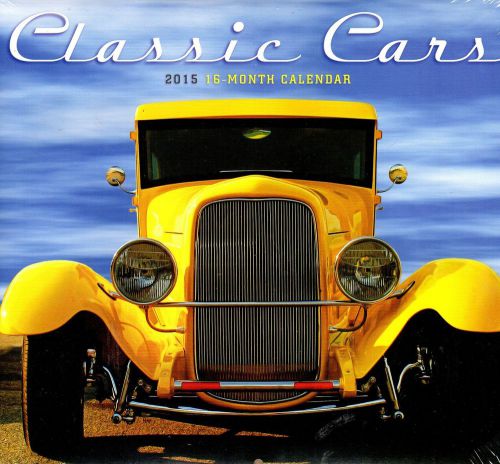 Classic Cars - 2015 12 Month Wall Calendar - 12x11
