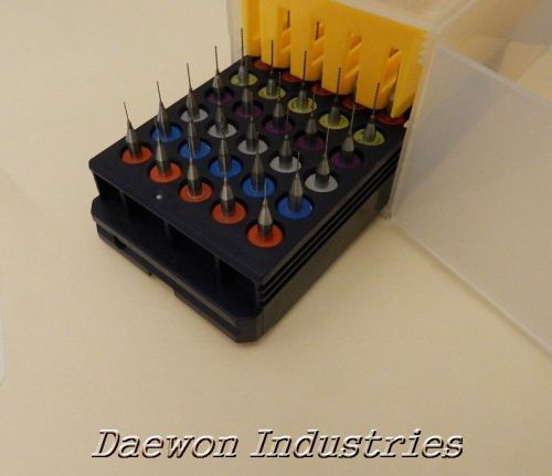 50x Carbide Micro Drills Bits 0.3mm-0.8mm Toy Jewelry Clock Watch Making PCB CNC