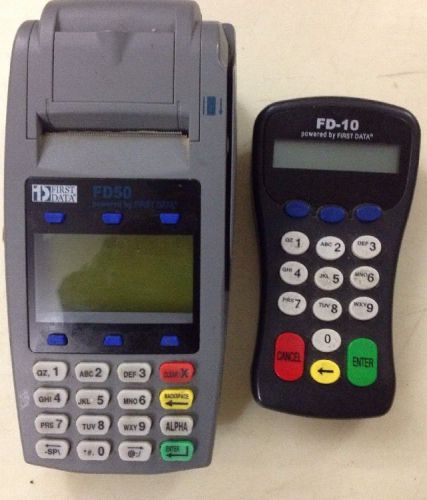 Credit Card Reader Verifone FD50 First Data Machine Terminal PinPad FD-10