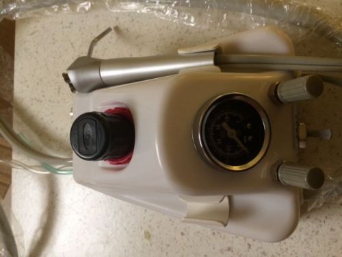 Dental lab portable turbine unit work with compressor syringe handpiece 4-hole for sale