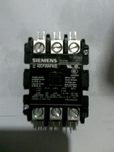 Siemens 3 pole contactor 42cf35afaid 600V max 40A contactor.