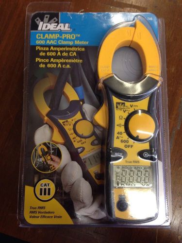 Ideal 61-746 600 amp clamp-pro clamp meter with true rms for sale