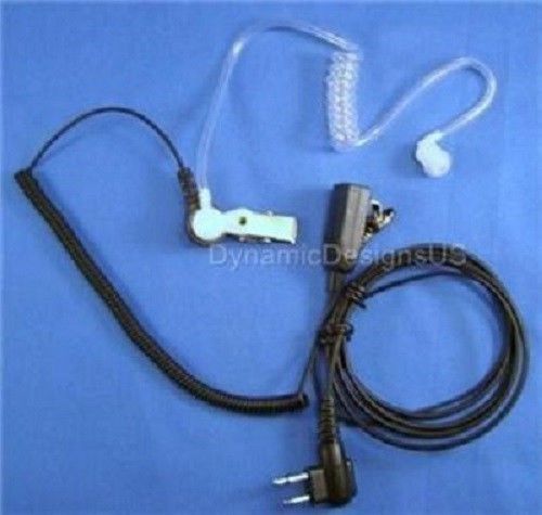 For motorola cp100 cp125 cp150 cp200 gp300 gp68 clear tube headset w/speaker for sale
