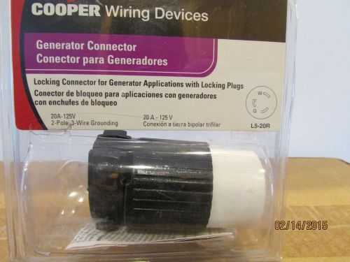 Cooper Turn Locking Connector Twist Lock L5-20R 20A 125V