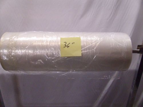 Opened Roll of 800 Dry Cleaning Clear 20&#034; x 36&#034; Poly Garment Bags for Jack Rack