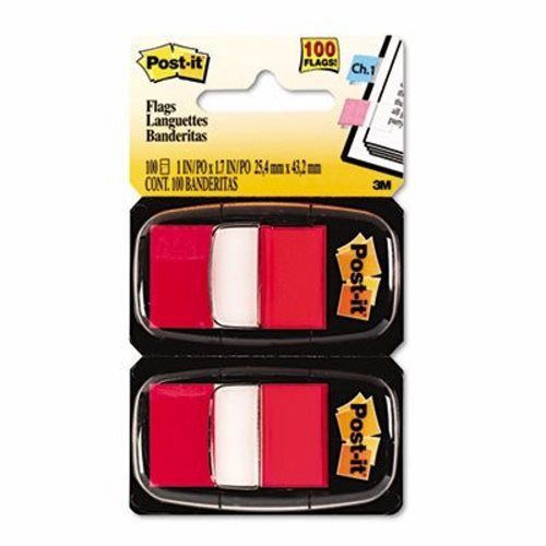 Post-it Flags in Dispensers, Red, 12 - 50 Flag Dispensers (MMM680RD12)