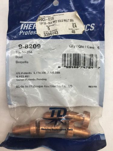 Thermal Dynamics 9-8209 tip 50/55A- 5 Pack Nozzles OEM Free Shipping USA!!